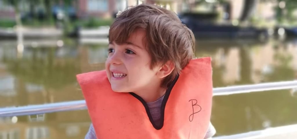 Gilet de sauvetage enfant bateau Amsterdam