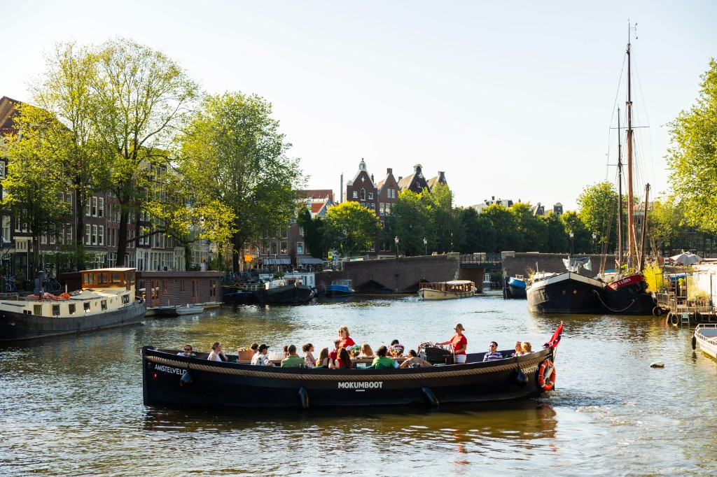 Bateau ouvert de luxe Amsterdam – croisière privée